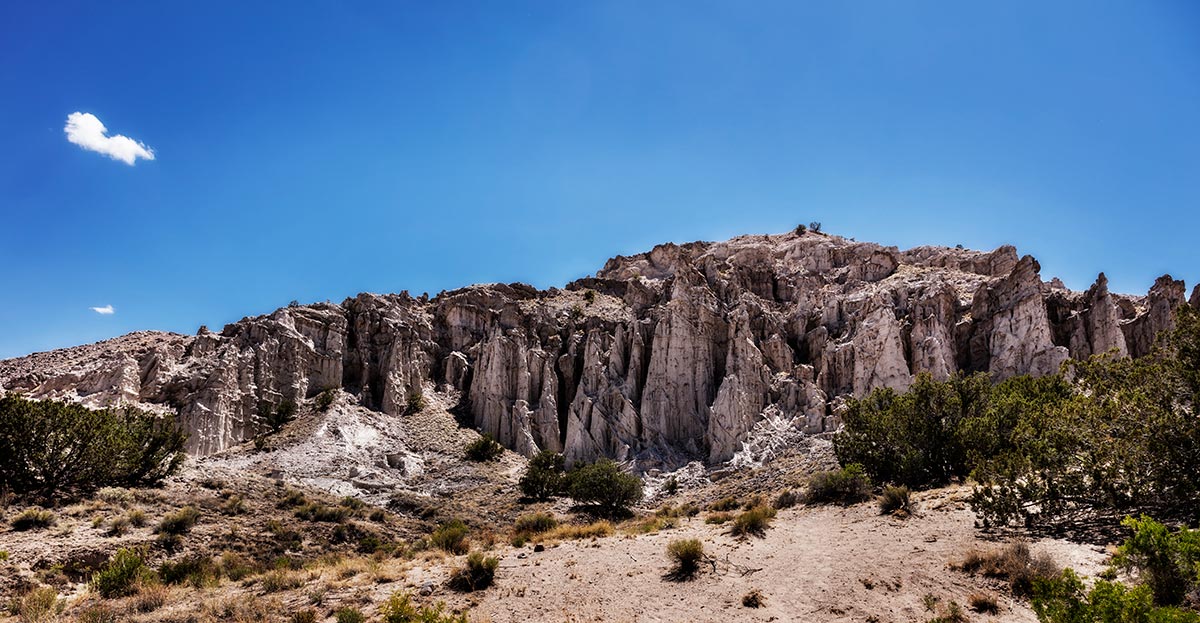 Plaza Blanca Abiquiu.  Photographed by Mark A Steele Photography Inc