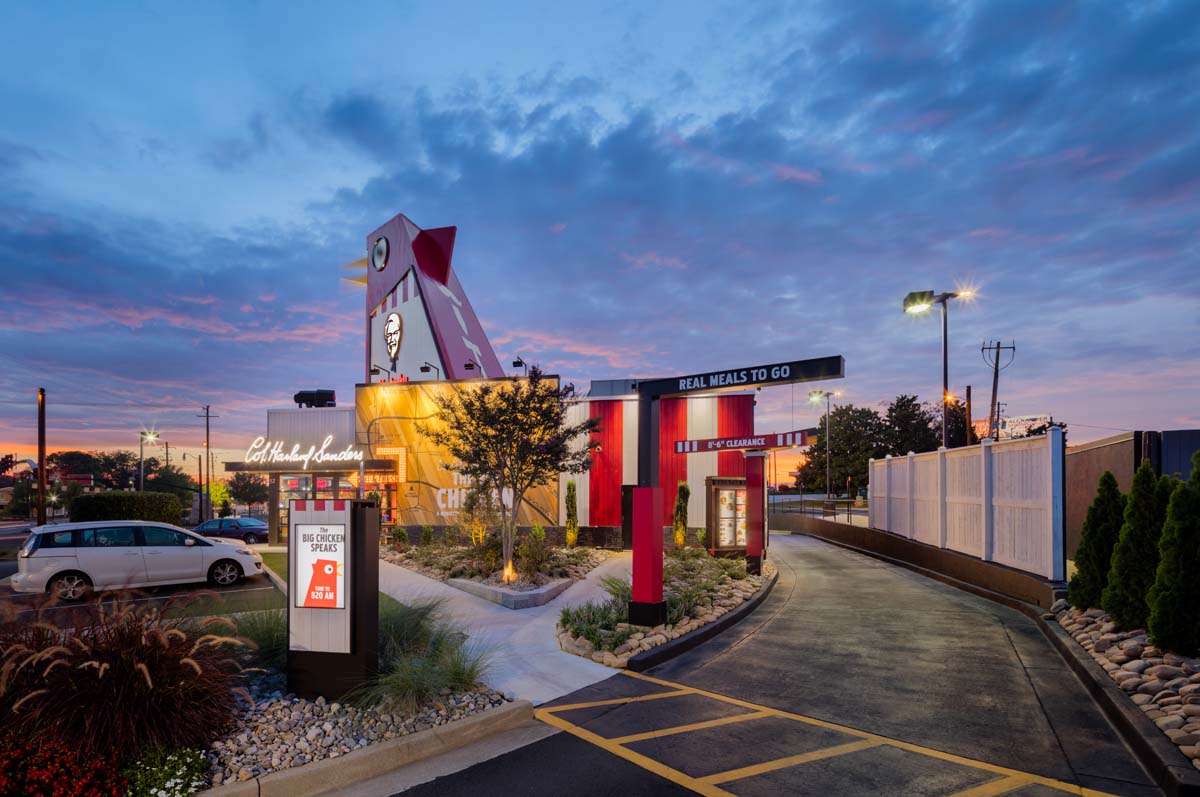 KFC Big Chicken in Marietta GA as photographed by Mark A Steele Photography Inc