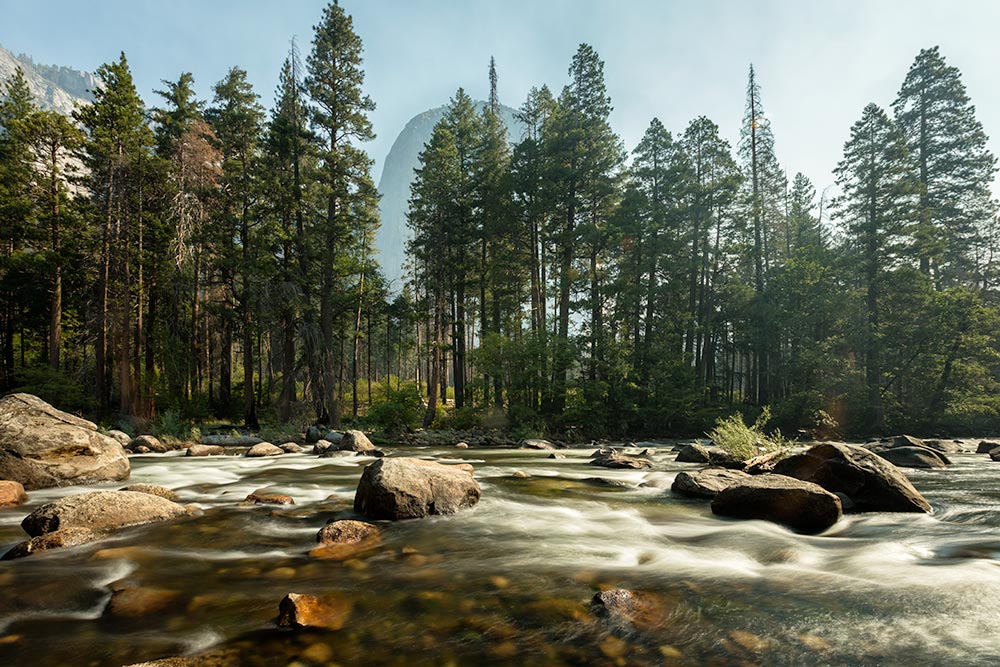 Yosemite, view of Merced River