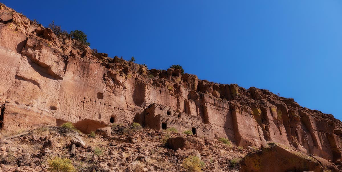 Puye Cliffs, NM.  Photographed by Mark  A Steele Photography Inc