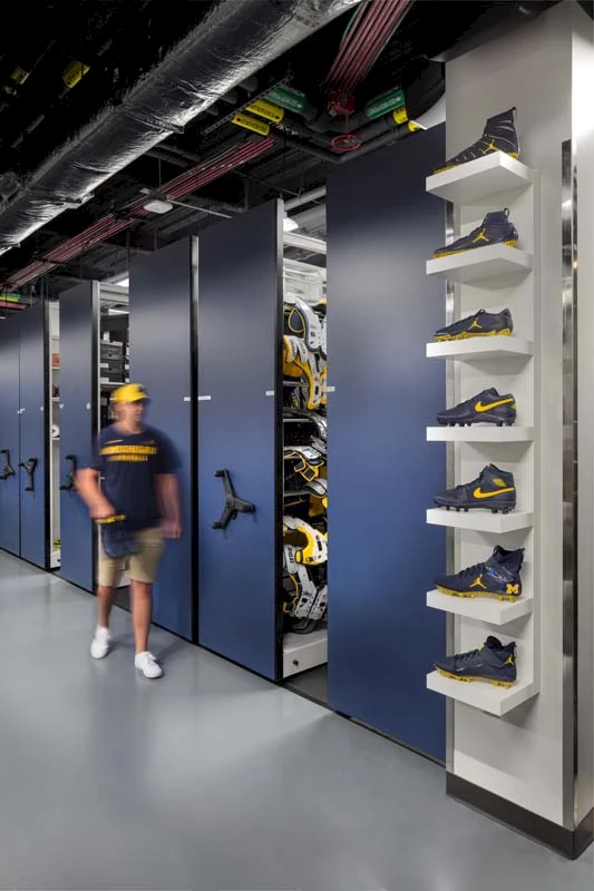 University of Michigan – Schembechler Hall Football Performance Center Renovation photography by Mark Steele Photography