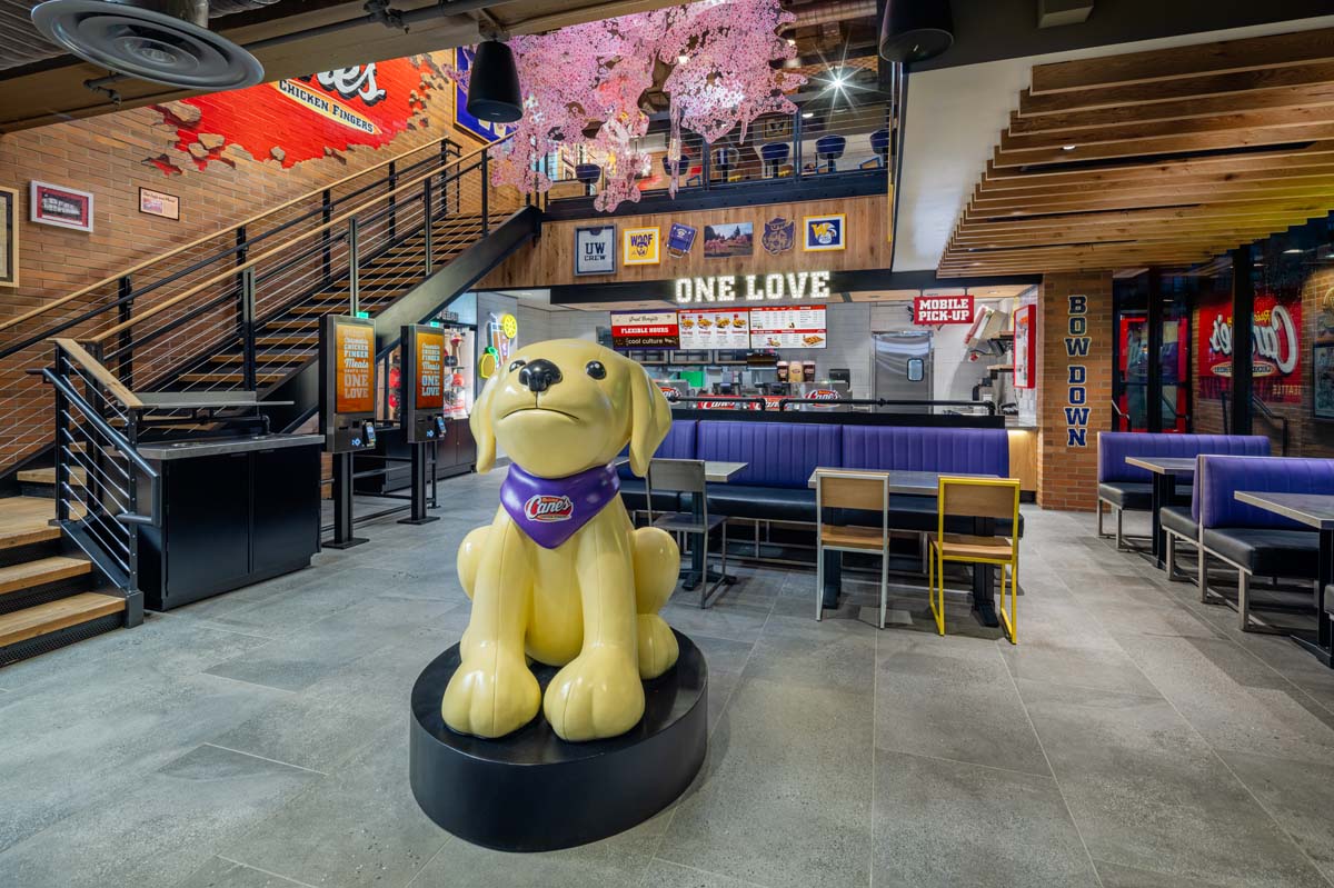 photography of Raisin Canes University of Washington by Mark A Steele Photography Inc