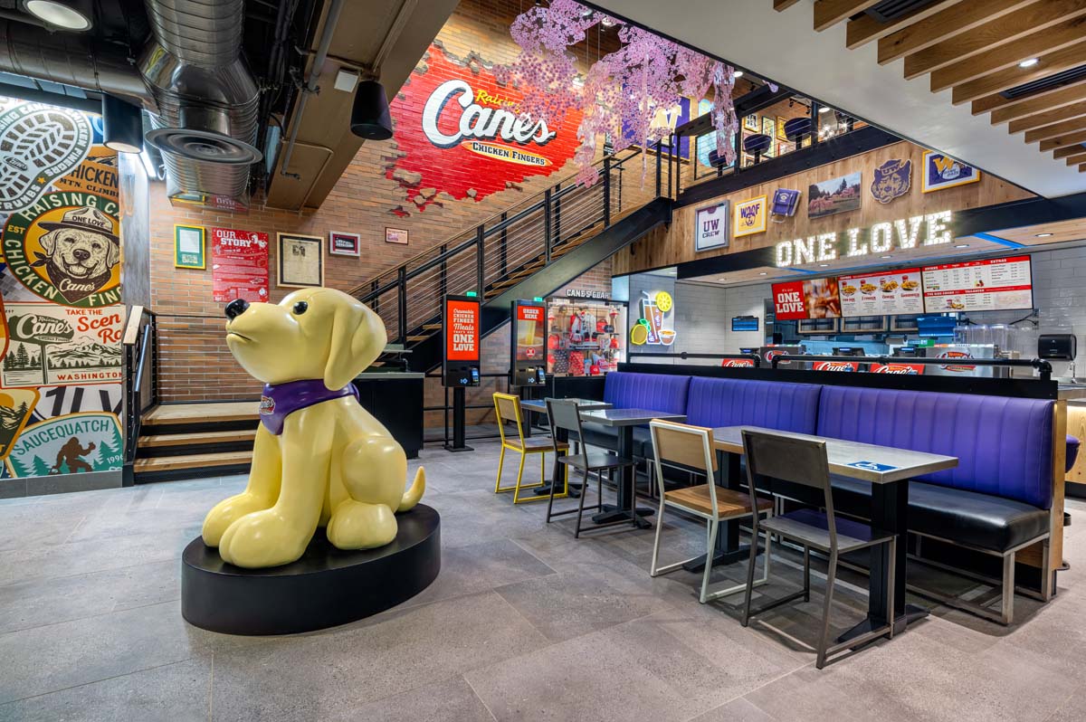 photography of Raisin Canes University of Washington by Mark A Steele Photography Inc