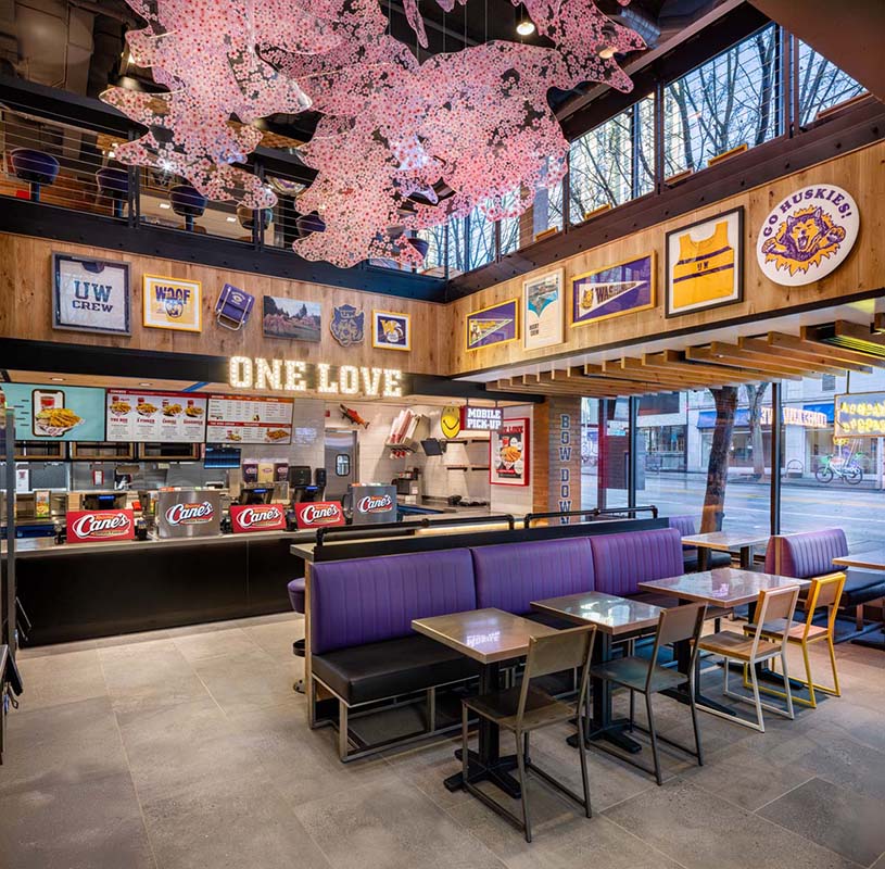 photography of Raisin Canes University of Washington by Mark A Steele Photography Inc