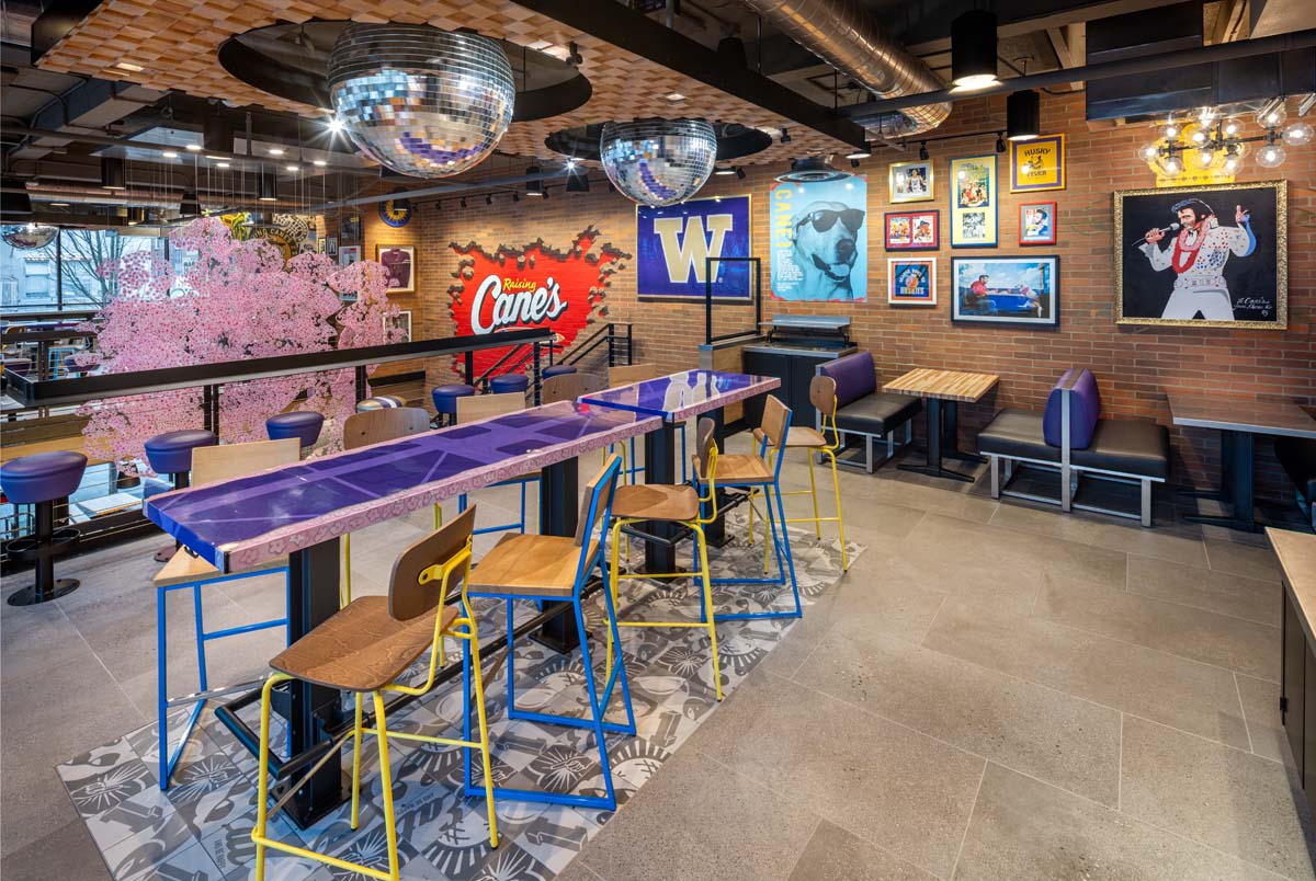 photography of Raisin Canes University of Washington by Mark A Steele Photography Inc