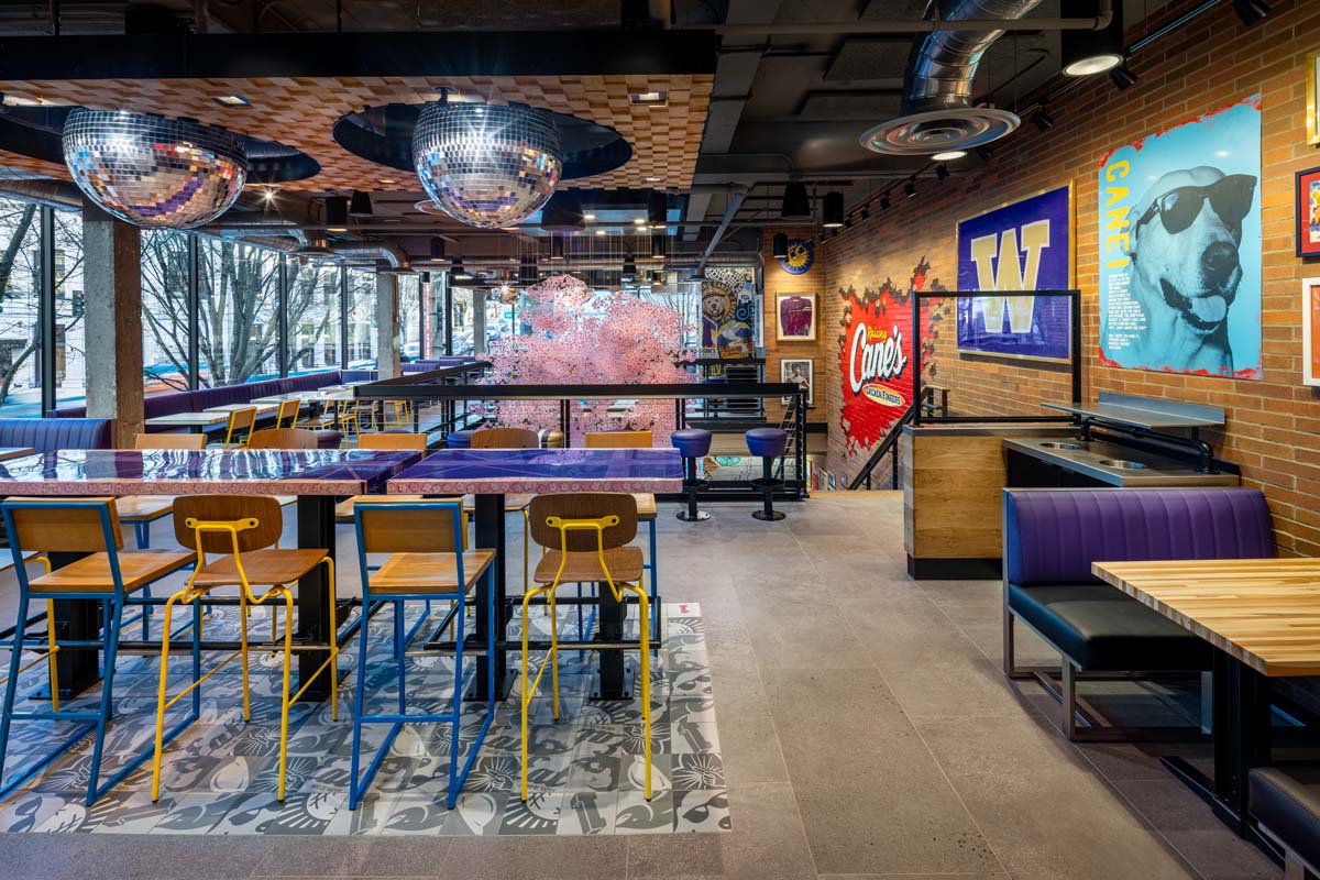 photography of Raisin Canes University of Washington by Mark A Steele Photography Inc