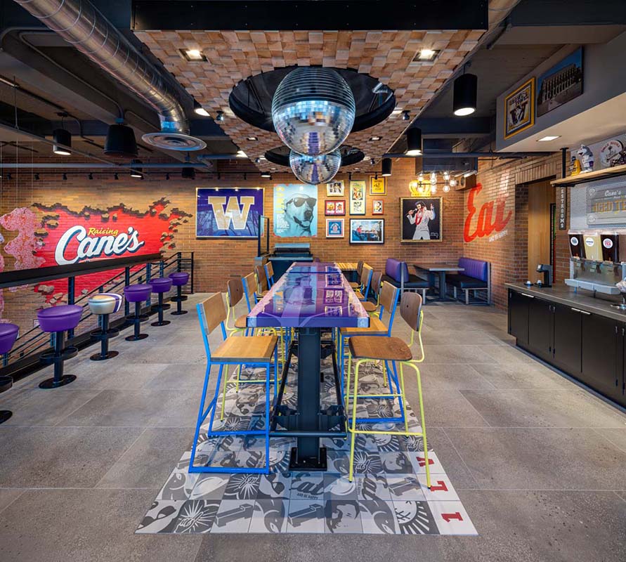 photography of Raisin Canes University of Washington by Mark A Steele Photography Inc